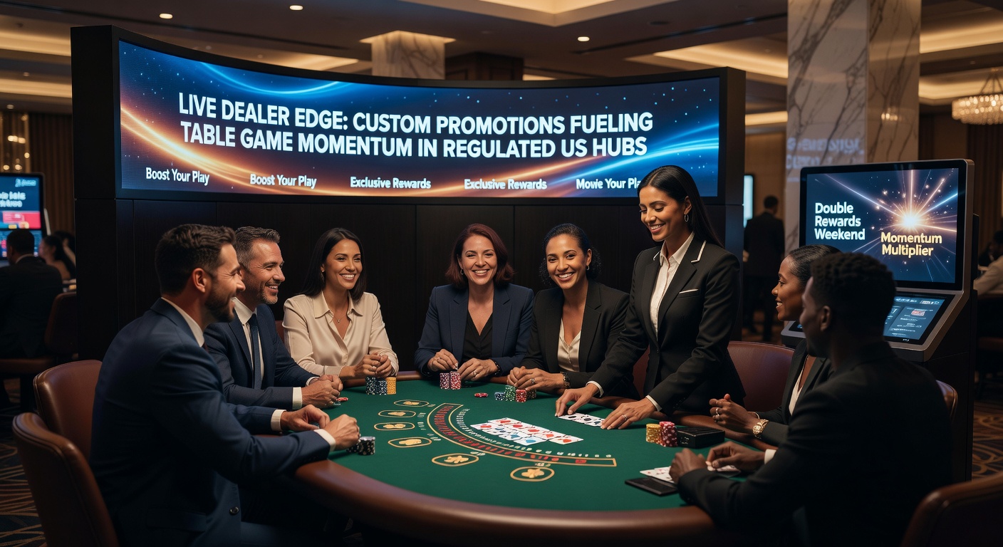 Live dealer blackjack table buzzing with players and promotional overlays in a regulated US online casino interface