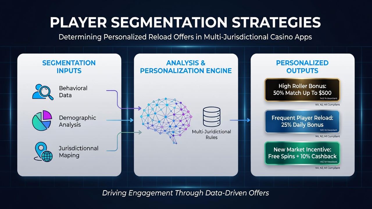 Dashboard showing player segmentation analytics for casino reload offers